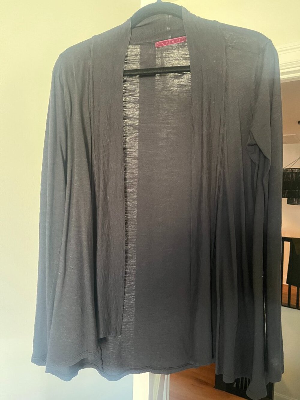 Velvet by Graham & Spencer Open Front Cardigan - One Size - Gray